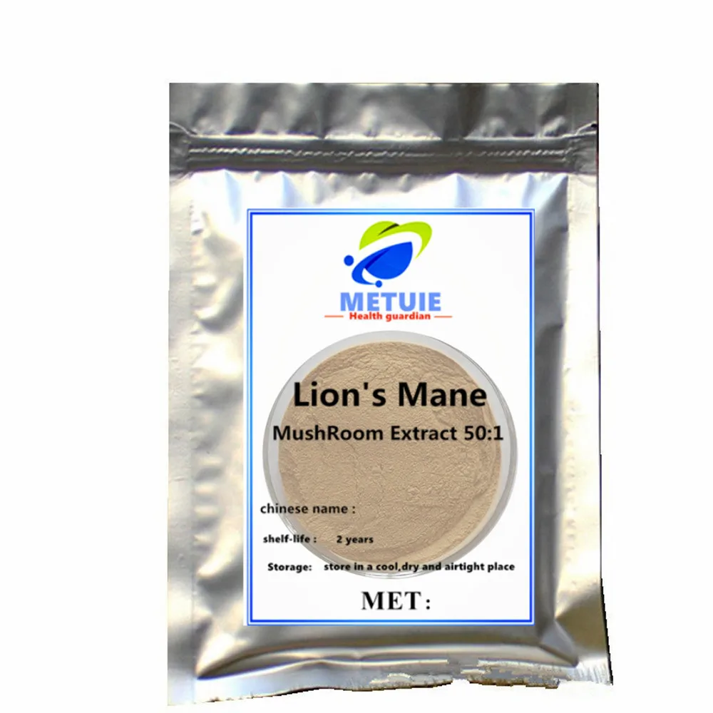 

Pure Lion's Mane Extract Powder 50:1 | Factory Sealed Aluminum Foil Bag | Superfood Supplement & Facial Care Cosmetic Raw Materi