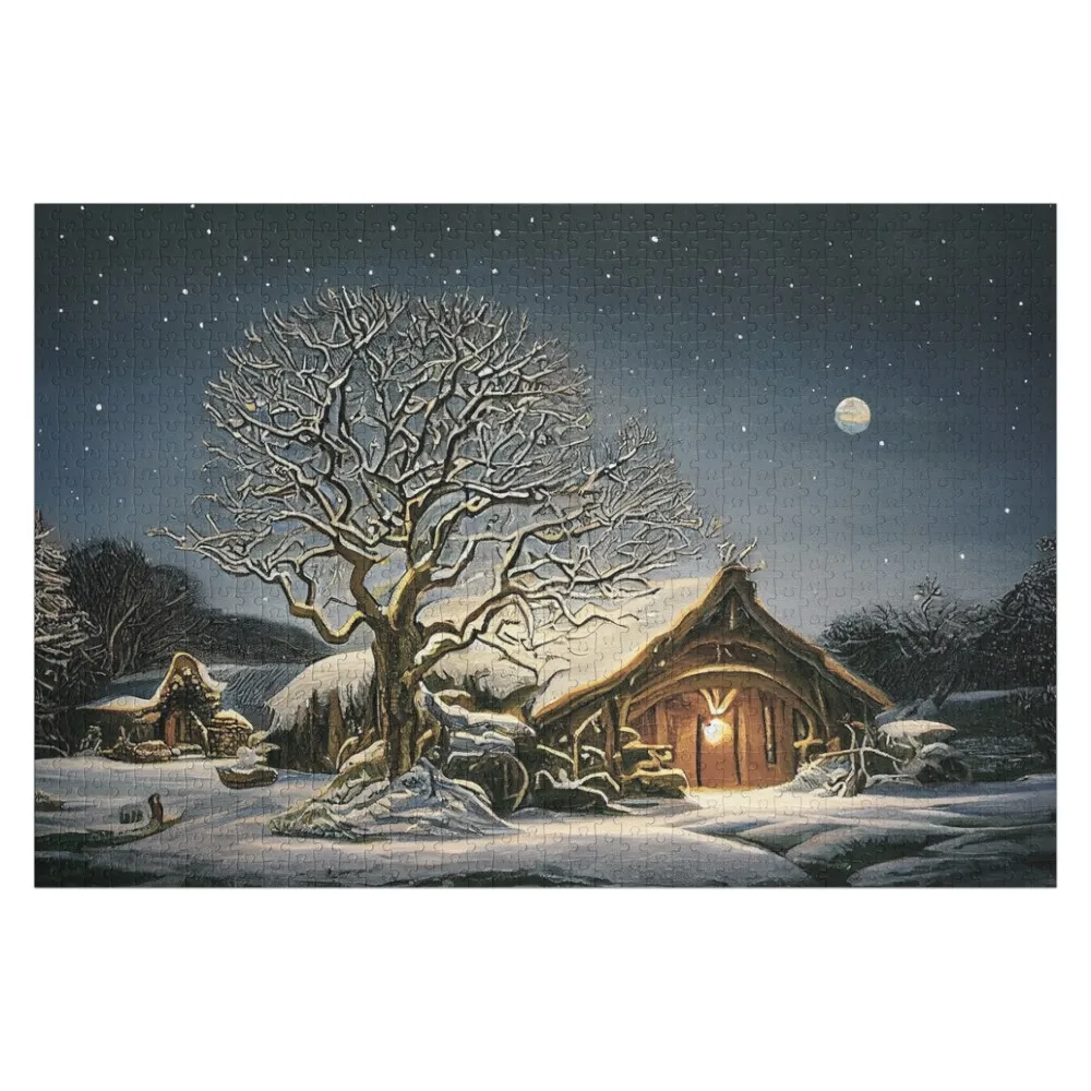 

Yuletide Longhouse Jigsaw Puzzle Wood Adults Wood Animals Personalised Personalized Gifts Puzzle