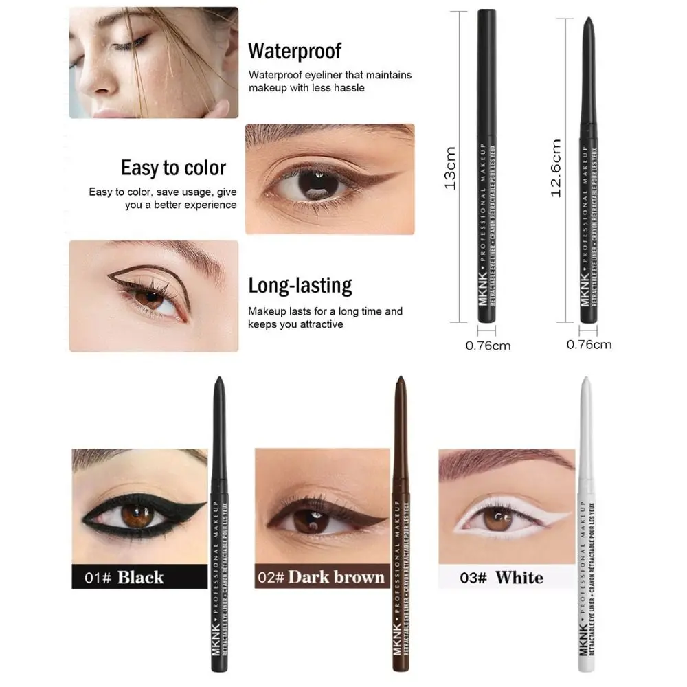 Piękno gładki eyeliner ołówek długotrwały wodoodporny żelowy eyeliner w pisaku makijaż oczu kosmetyki cień do powiek ołówek kobiety