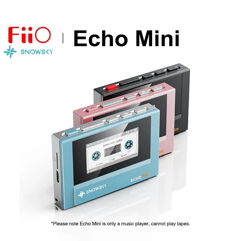 FiiO SnowSky Echo Mini HiFi Bluetooth MP3 Walkman Чистый музыкальный плеер 15 часов воспроизведения 3,5 мм 4,4 мм Выход для наушников