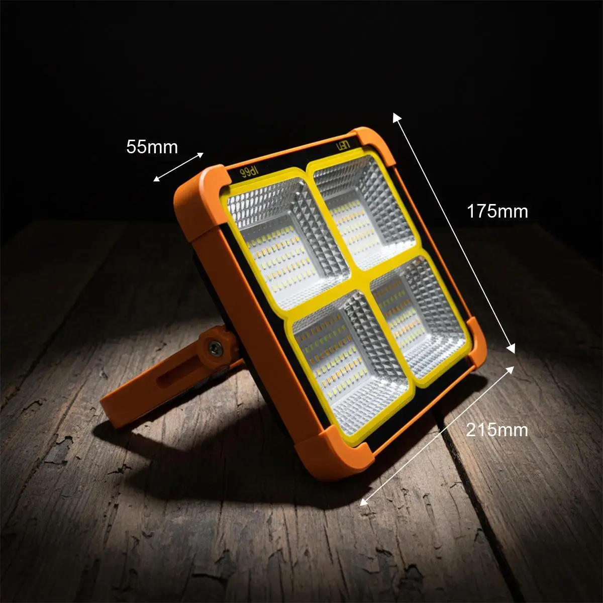 Solar Portable Camping Light Stepless Dimming Wide Angle Illumination Waterproof Floodlight Driveway Lights Wireless Spot Light