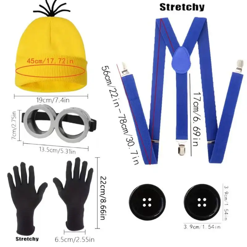 Ernie Inspired Adult and Youth Costume Set - Suitable for Halloween, Role Playing, Birthday Parties, Christmas Party Costumes