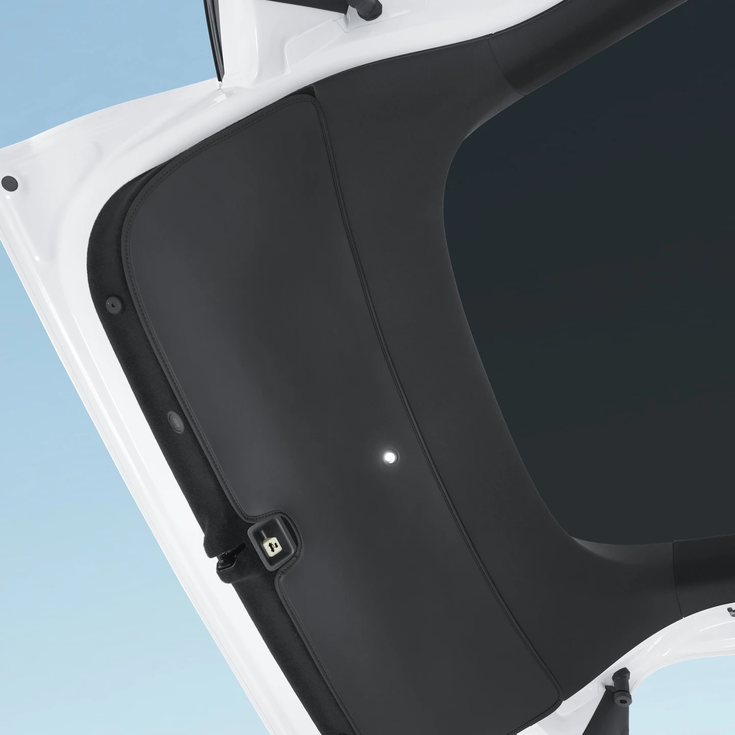 Geeignet für 25-26 Tesla 6-Sitzer Model YL/Model Y Juniper Heckklappenpolster, Kofferraumtür-Wildlederschutzpolster, Innenraumzubehör – Detail 4