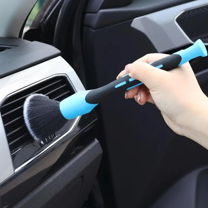 Car Detailing Brush Car Interior Air Outlet Cleaning Elbow Brushes Auto Rim Wash Cleaning Brush Auto Gap Detail Cleaner