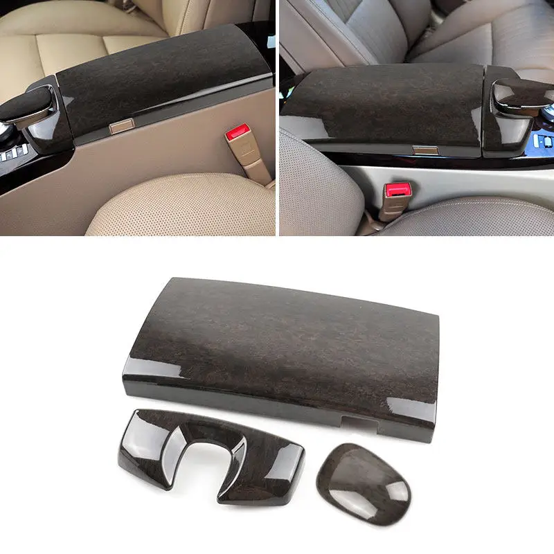 For Mercedes Benz S Class W221 2008 2009 2010 2011 2012 ABS Car Inner Console Armrest Box Pad Phone Cover Dial Pad Housing Trim