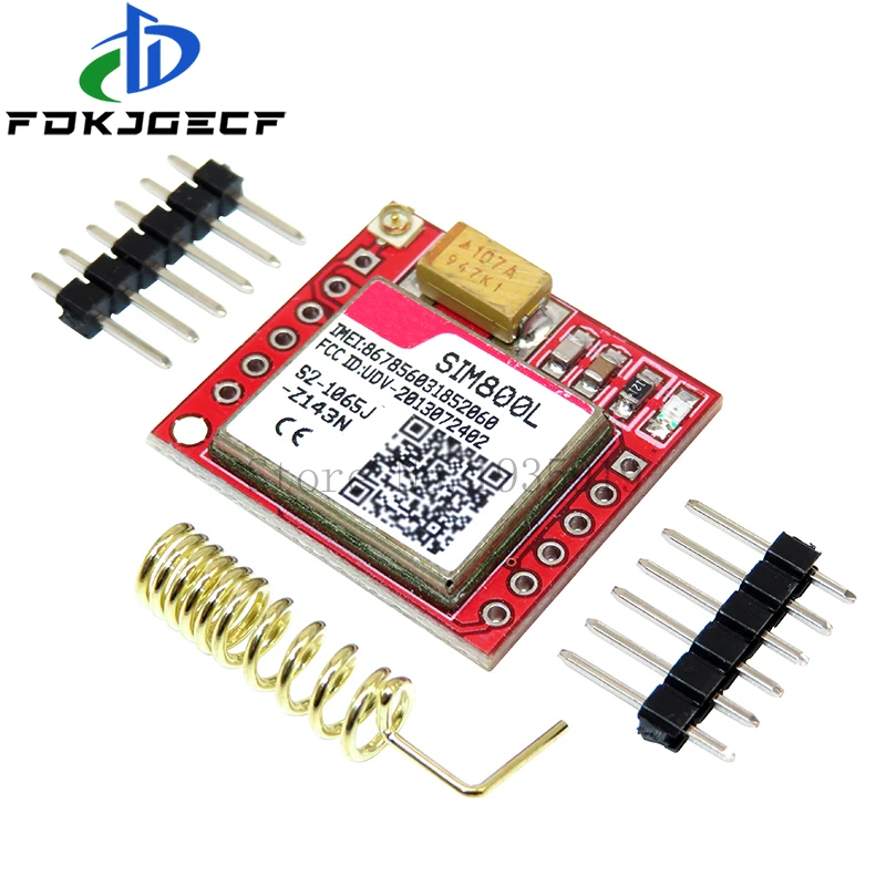 Picture 3: Smallest SIM800L GPRS GSM Module Micro SIM Card Core Board Quad-band TTL Serial Port Antenna PCB Wireless WIFI Board for Arduino