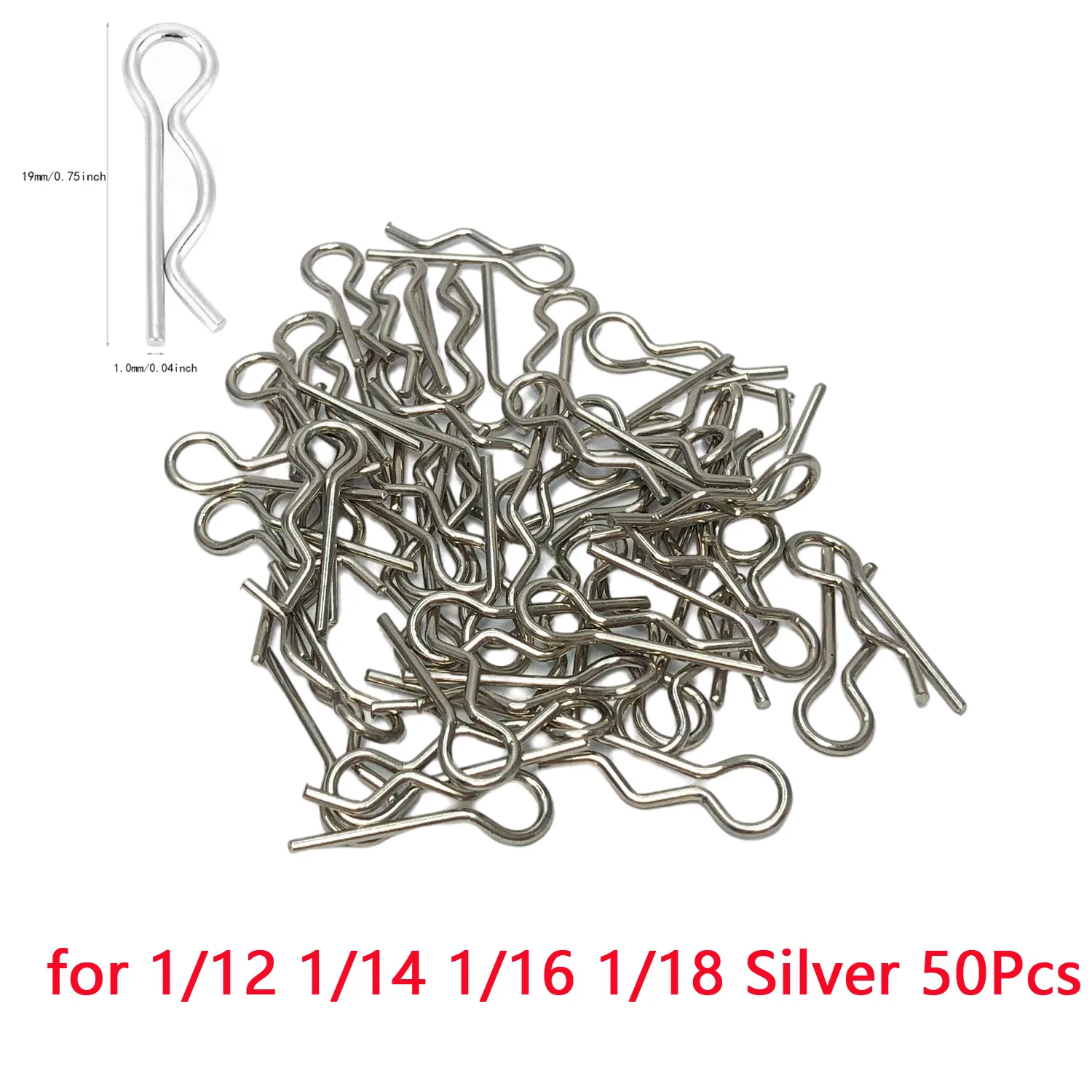 50 Stücke 1/5 1/6 1/7 1/8 1/8 1/12 1/16 1/14 RC Autos Shell Körper Clips Pins R Schnallen Feste für TRAXXAS SCX10 RC Auto Teile