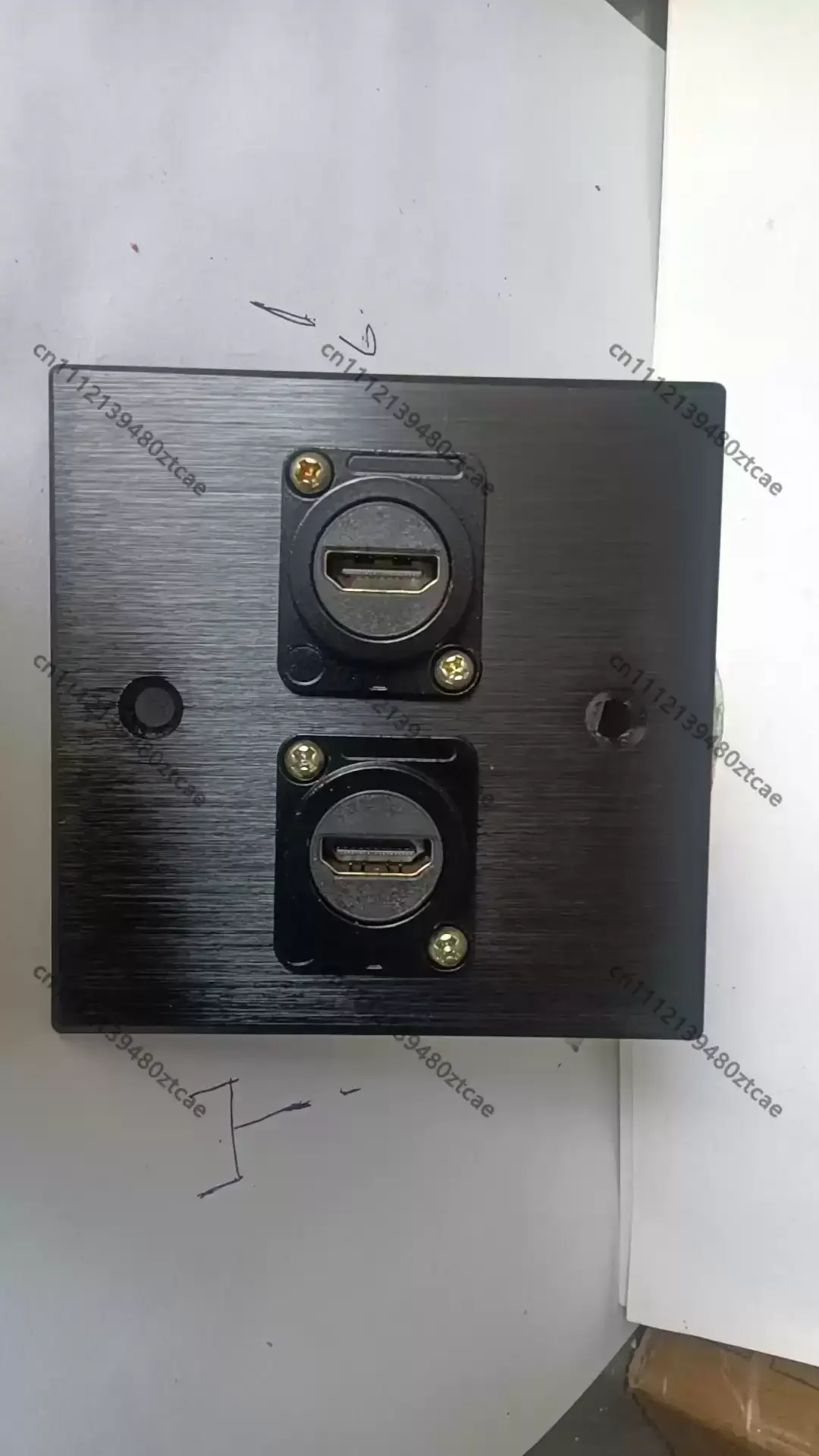 86 Type Dual XLR Wall Plate, Audio Socket with TRS Microphone Jack