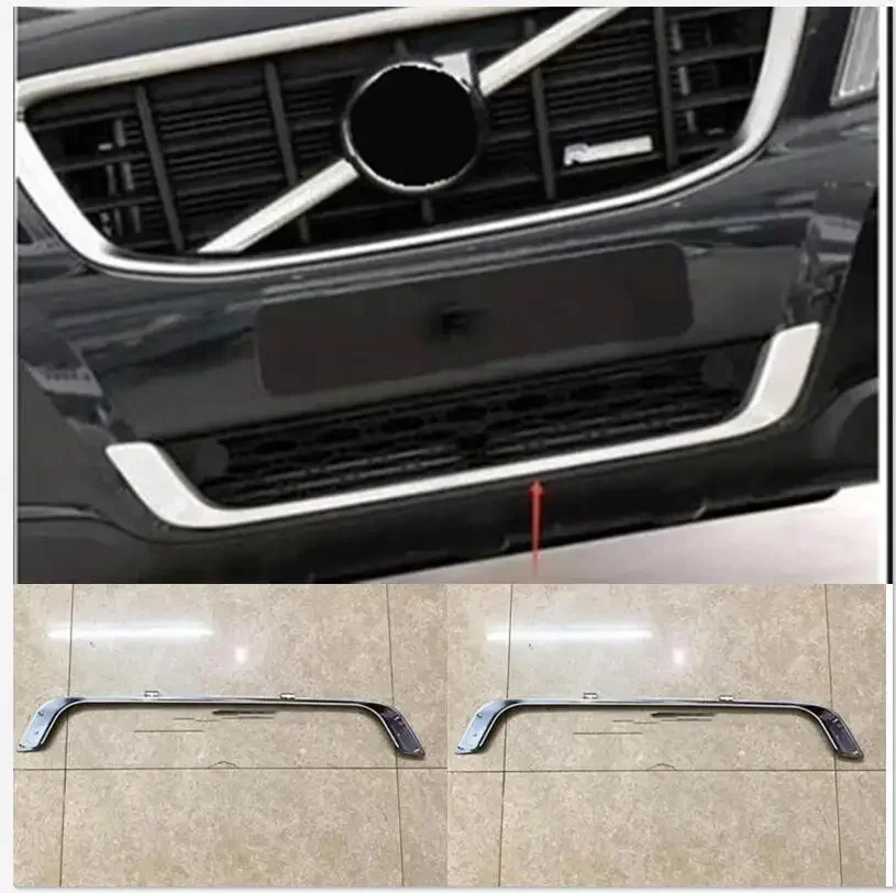 

ABS Chrome Front Grill Decoration Cover Bar Trims for 2009 2010 2011 2012 2013 for VOLVO XC60 XC 60