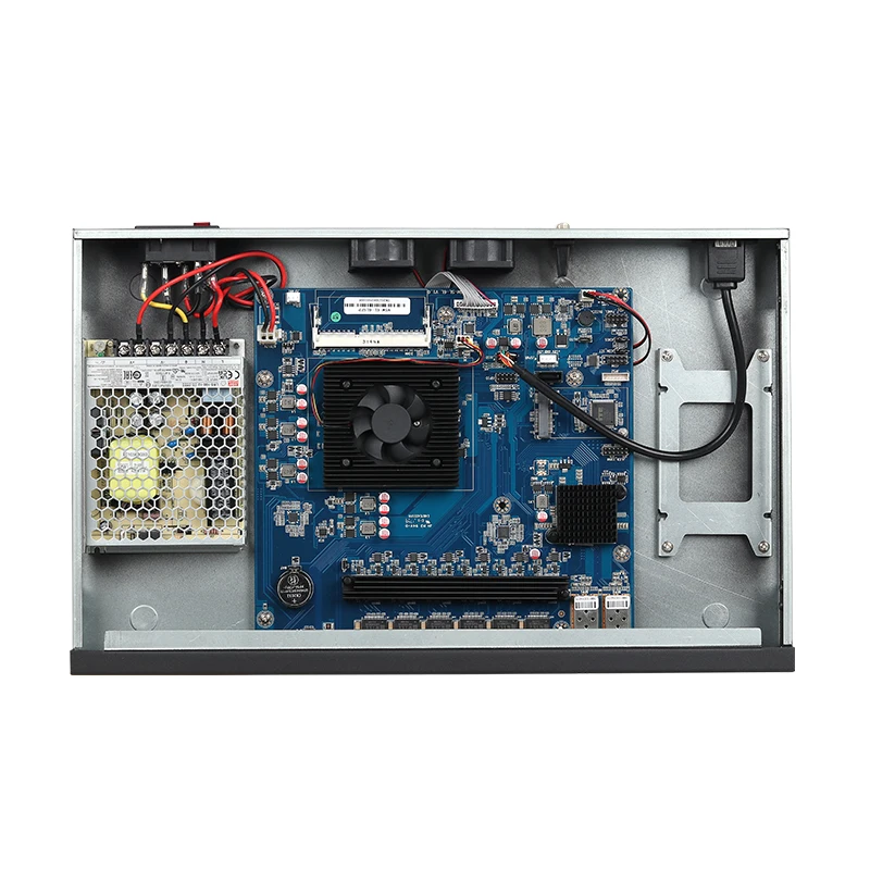 1U Rack Firewall Appliance Network Server Intel Celeron 3865U J6412 Processor 6x Ethernet 2x SFP Customize Logo