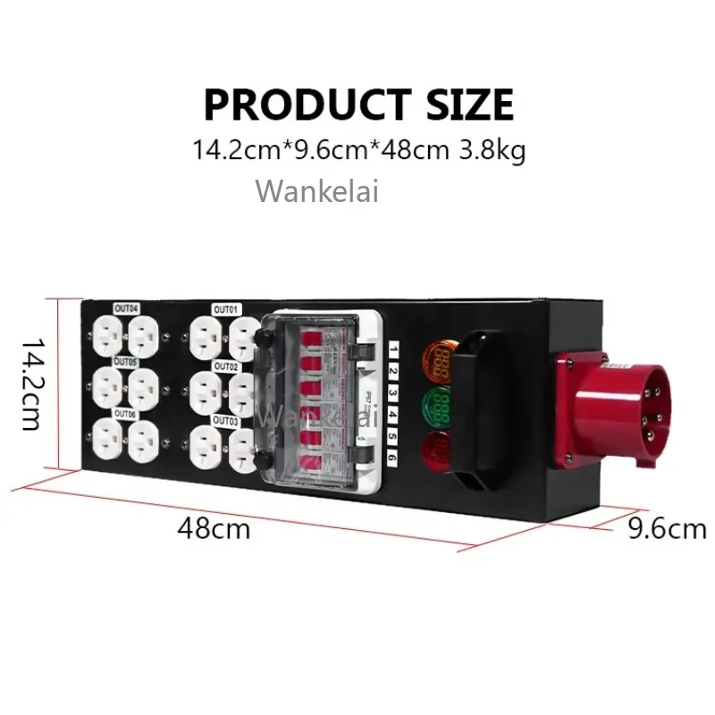 High Quality Portable Event Power Distribution Box for Led Stage Light Power Supply Box