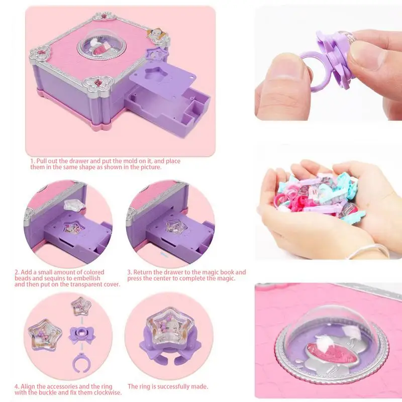 Girls Jewelry Making Kit Bracelet Jewelry Crafting Set With Magic Box Jewelry Making Kits For Girls Keychain Making Kit Kids