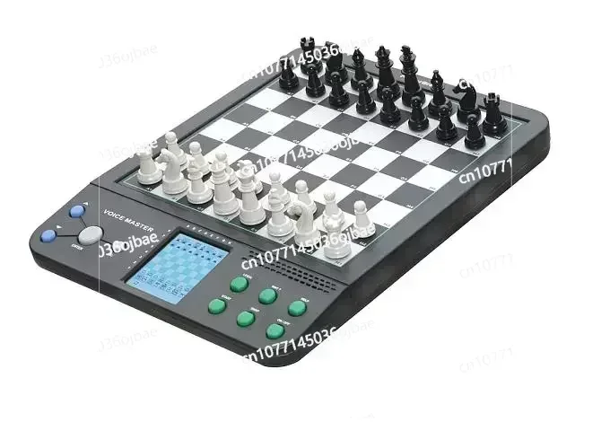 Chess Computer Electronic Board with Talking, English, Germany, Magnetic Chess Pieces, Self Teaching Program, Beginners