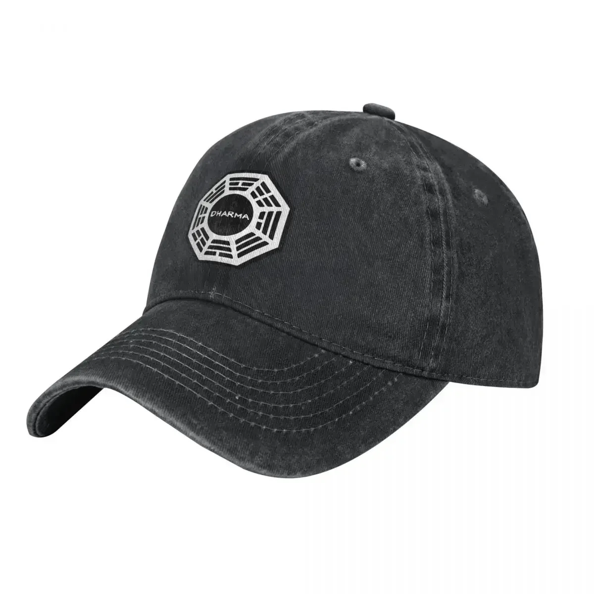 New Dharma Initiative Logo (1) Washed Baseball Cap Casual Trucker Hat Summer Unisex Teens Tennis Skate Sun Visors Baseball Caps