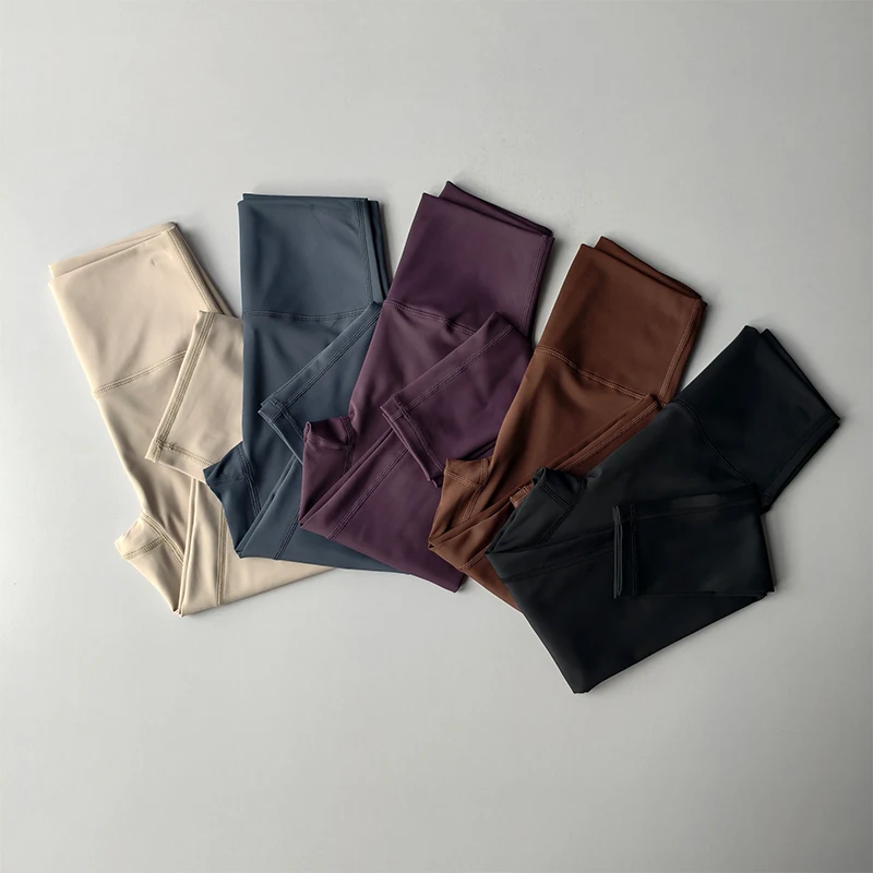 Women's Fleece Lined Workout Pants High Waisted Thermal Leggings No Front Seam for Winter Yoga Running