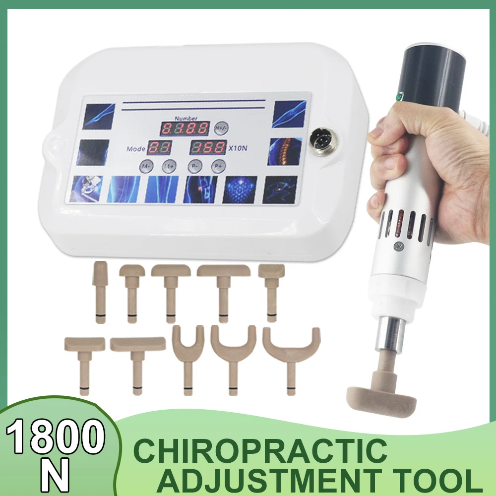 Electric Chiropractic Adjustment Massager Newest 1800N Chiropractic Correction Gun Deep Massage Lumbar Spine Relaxation Pain Rel