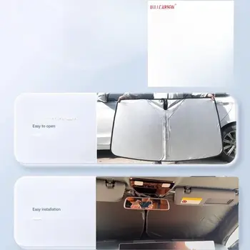 Pro Toyota RAV4 čelní sklo automobilu sluneční clona bloky UV záření reflektor auto okenní clona štít skládací slunečník 1 kus 10 nejlepší prodej Sluneční clona u Toyoty RAV4 - №6