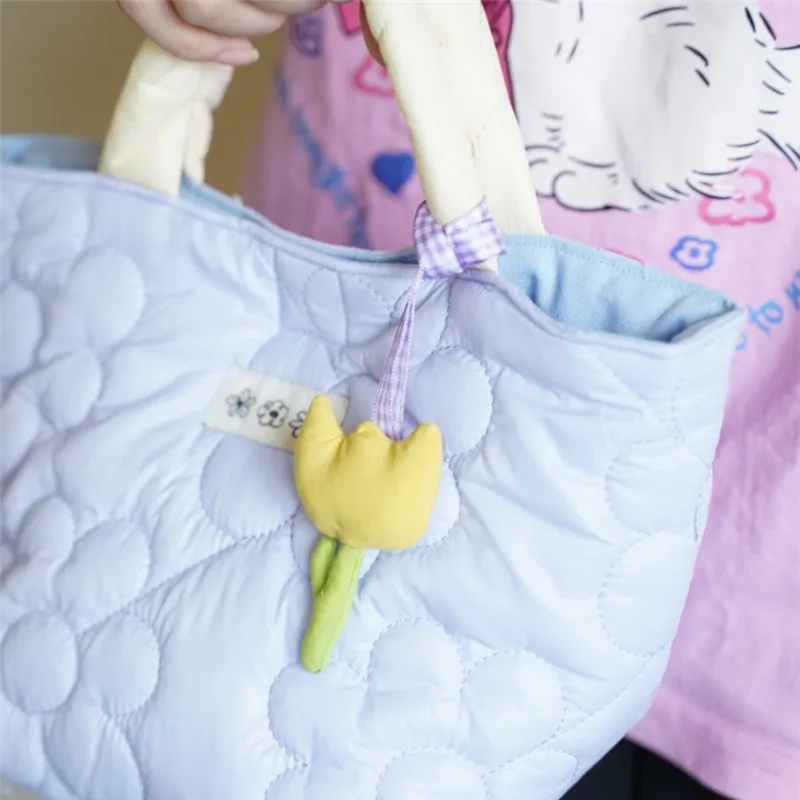 Bag Accessories Decorate Flowers Keychain Cute Chain Premium School Bag Pendant Girl Heart Multifunctional Key Ring Teacher Gift