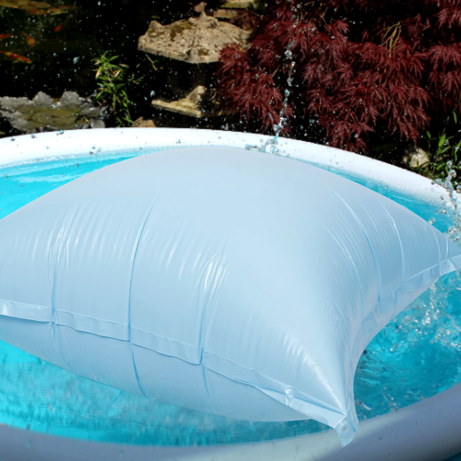 

Inflatable Swimming Pool Pillow 120x120cm PVC Winter Air Pillows for Above Ground Pools Float Cover Practical Storage