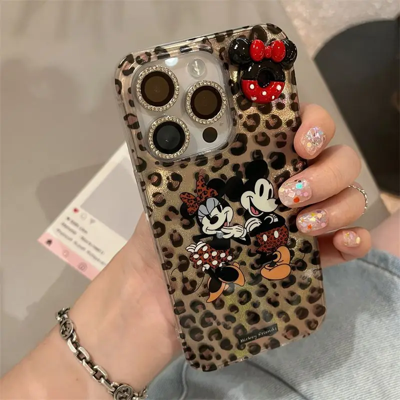 

Чехол для телефона с леопардовым принтом для iPhone 15 14 13 12 11 Pro Max 7 8 Plus XR XS MAX Y2K