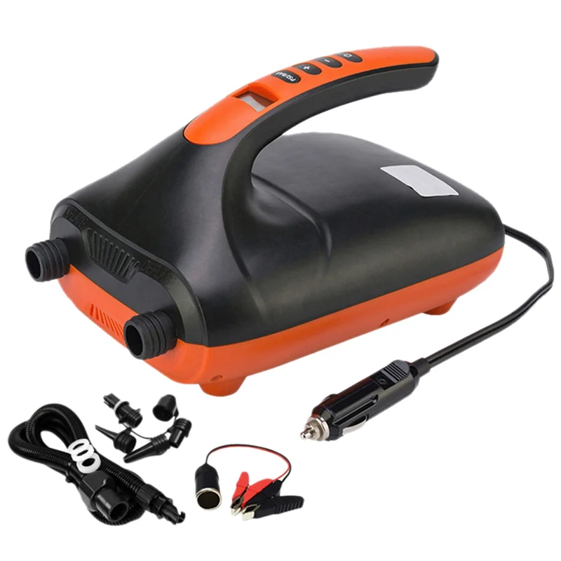 

Стильный двойной сценический интеллектуальный надувной насос 12 В, 20PSI, электрический воздушный насос, насос для досок для надувных лодок, палаток, весла