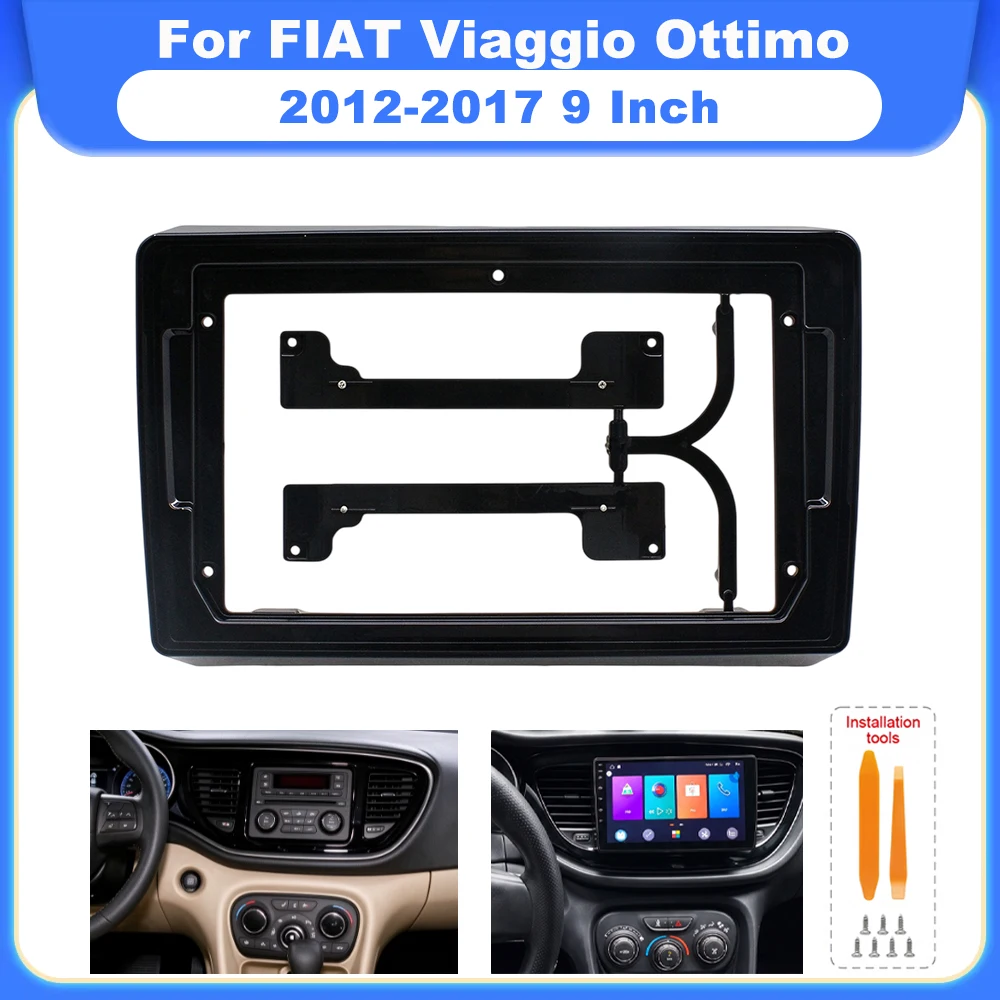 9 Inch Android Car Radio Fascia Panel Dash Kit For FIAT Viaggio 2012-2017 For Ottimo 2014-2017