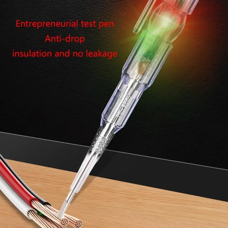 T8UC for Smart Electrical Tester Pen for Smart Chip Made Dual Colors LED Live Wire Tester Convient Clip Design 2