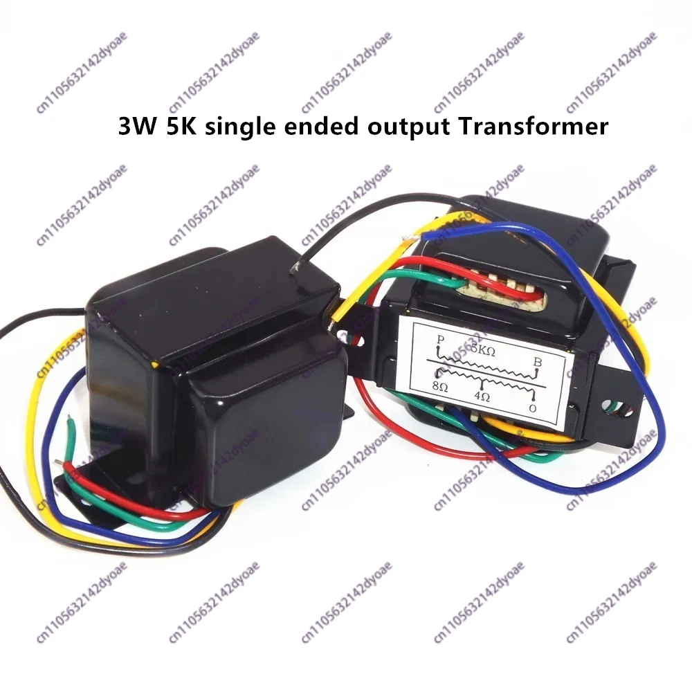 3W 5K Single Ended Output Transformer, Electronic Tube Machine Output Transformer Suitable For 6P1, 6P14, etc, 0-4Ω -8Ω 1 piece