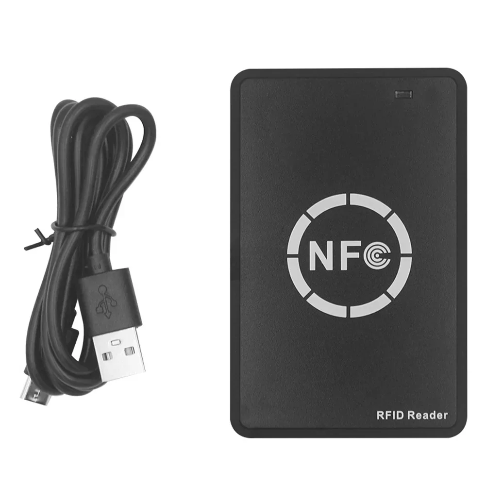 NFC قارئ البطاقات الذكية الكاتب 13.56 ميجا هرتز/125 كيلو هرتز/250 كيلو هرتز USB مبرمج تتفاعل ناسخة/بطاقة الناسخ معرف IC فك نظام الوصول إلى الباب
