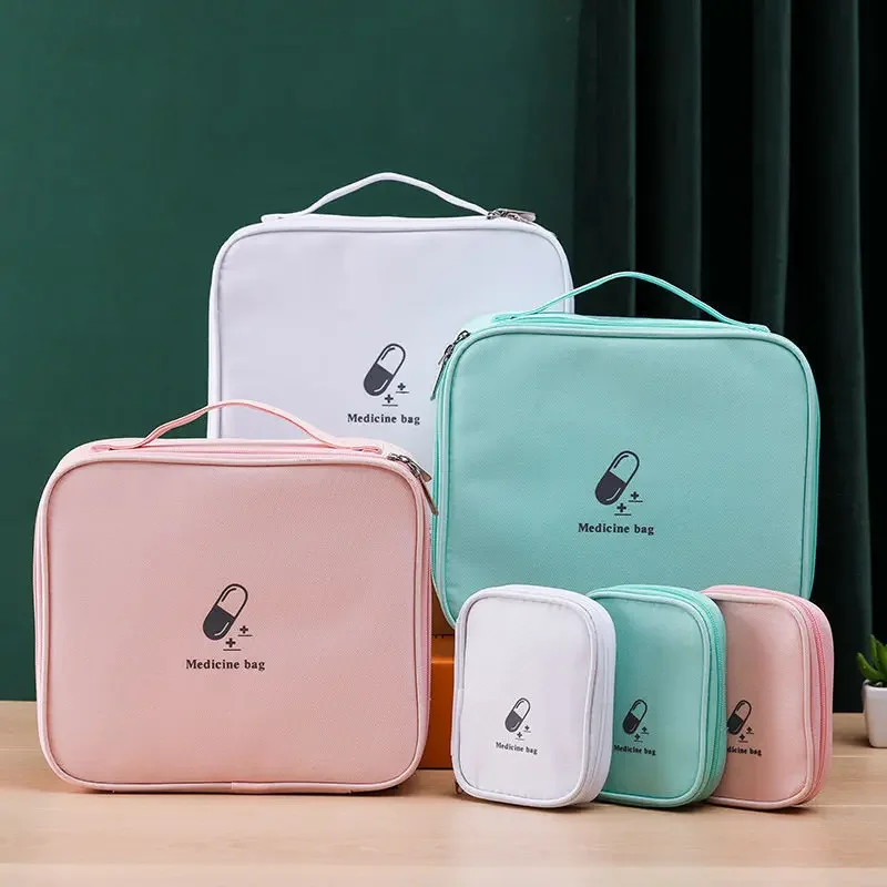 High-quality Travel Packing Practical First-aid Medicine Deposit Pouch Business Trips Standing Stock Save Space Storage Package