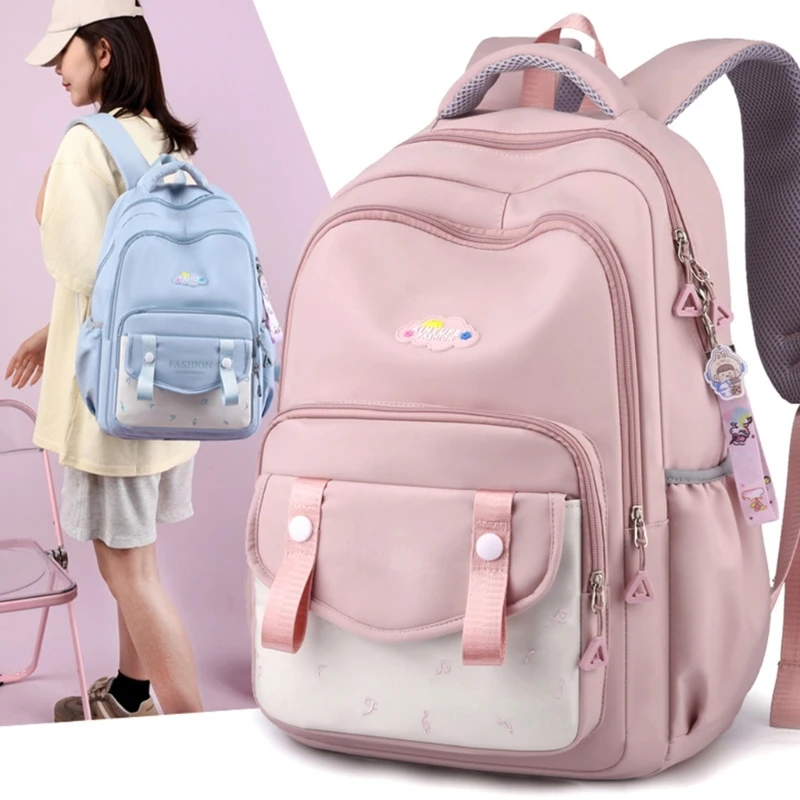 

NEW Double Strap Shoulder Bag Girl Student Teens Backpack Lightweight School Bag Travel Pack Fashion Versatile Bags