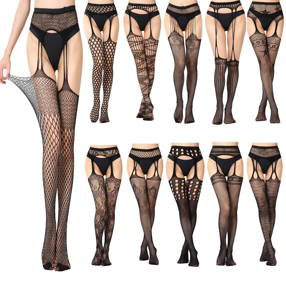 12 style femmes Bodystocking Lingerie Sexy collants Lingerie érotique bas de corps de grande taille collants grande taille femmes collants