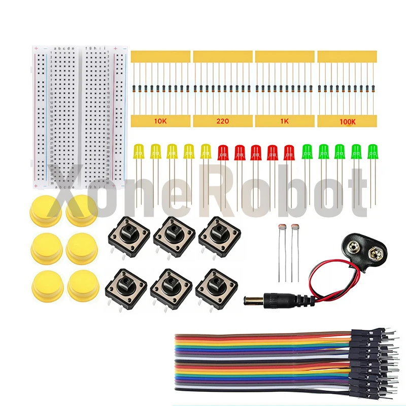 スターターキット UNO R3 ミニブレッドボード LED ジャンパーワイヤーボタン Arduino 用 Diy キット学校教育ラボ