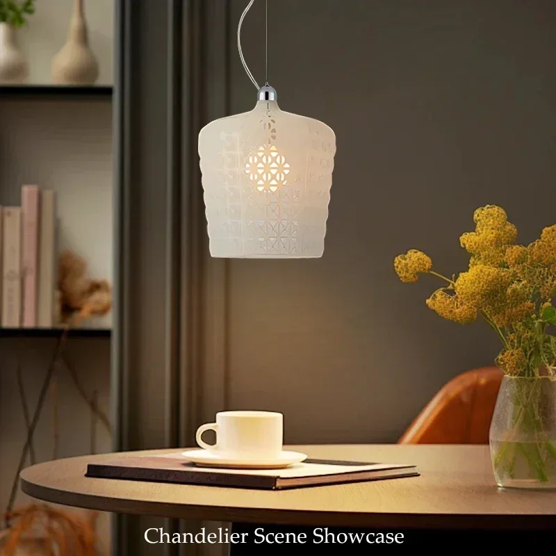 

Nordic Design Salon Chandeliers Lustre Hollowed Out Led Lamp Nordic Lightings Dining Table Dining Living Bedroom Pendant Light