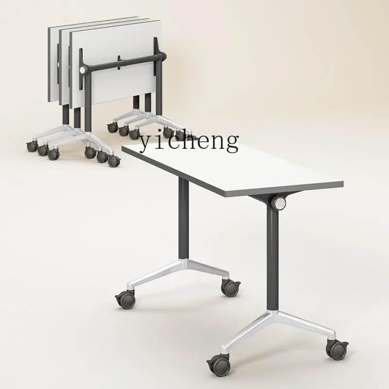 ZK folding conference table training classroom desk office meeting room long table double can be combined splicing