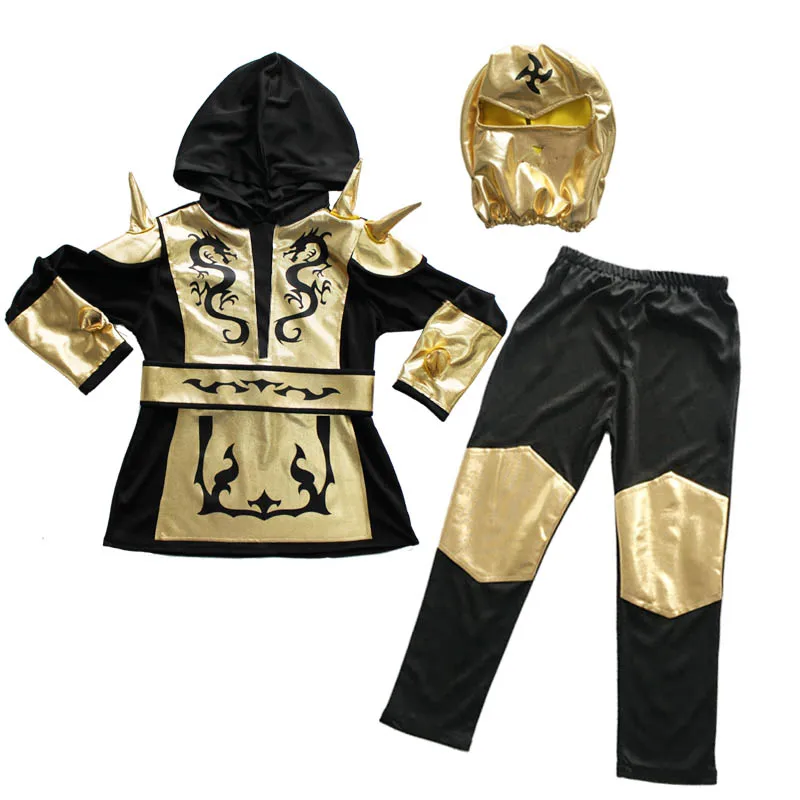 Disfraz de Ninja para niños y niñas, vestido de fiesta de fantasía, regalo de Halloween