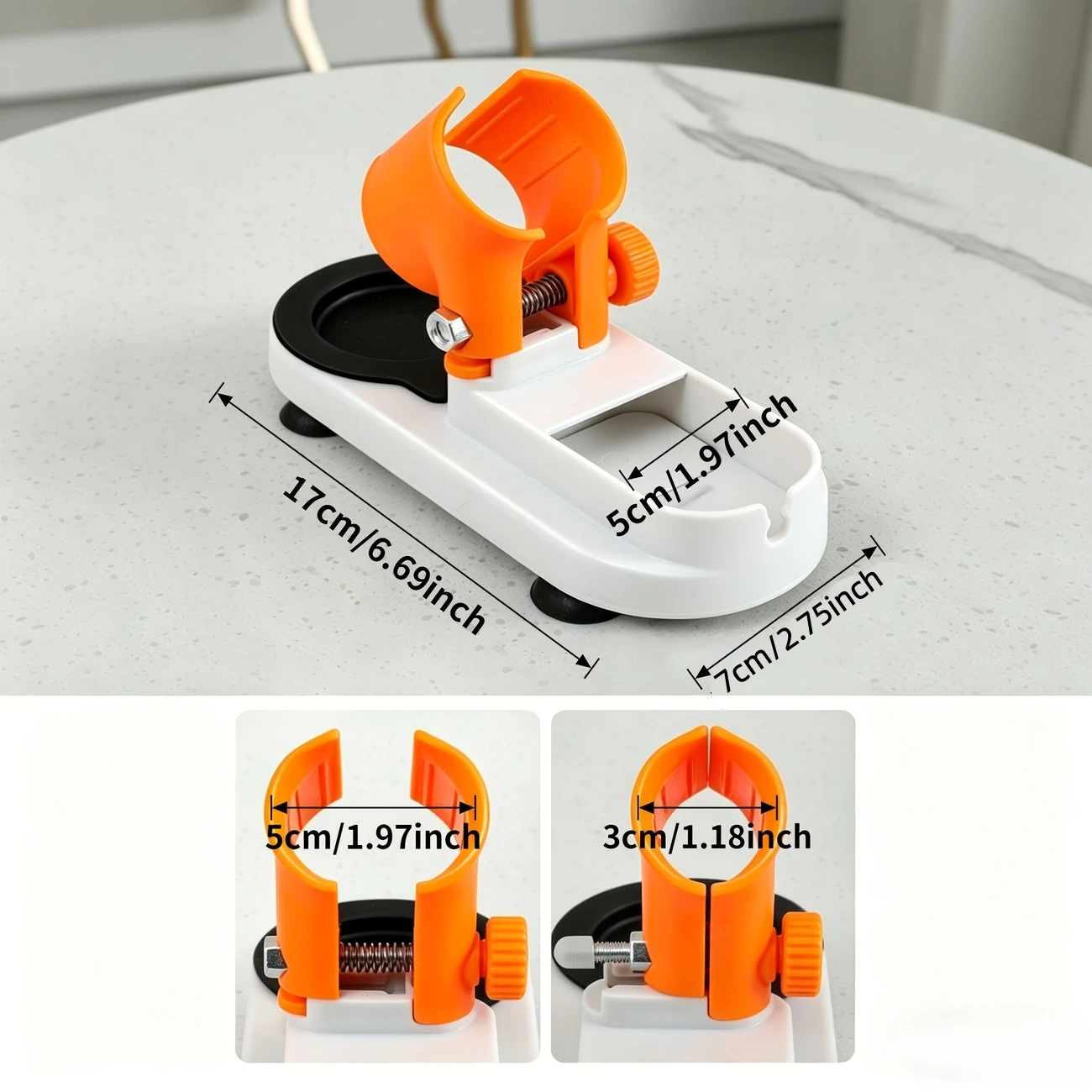 Universal Hot Glue Gun Stand with Drip Tray – Multi-Function Holder, Cable Organizer and Small Parts Storage