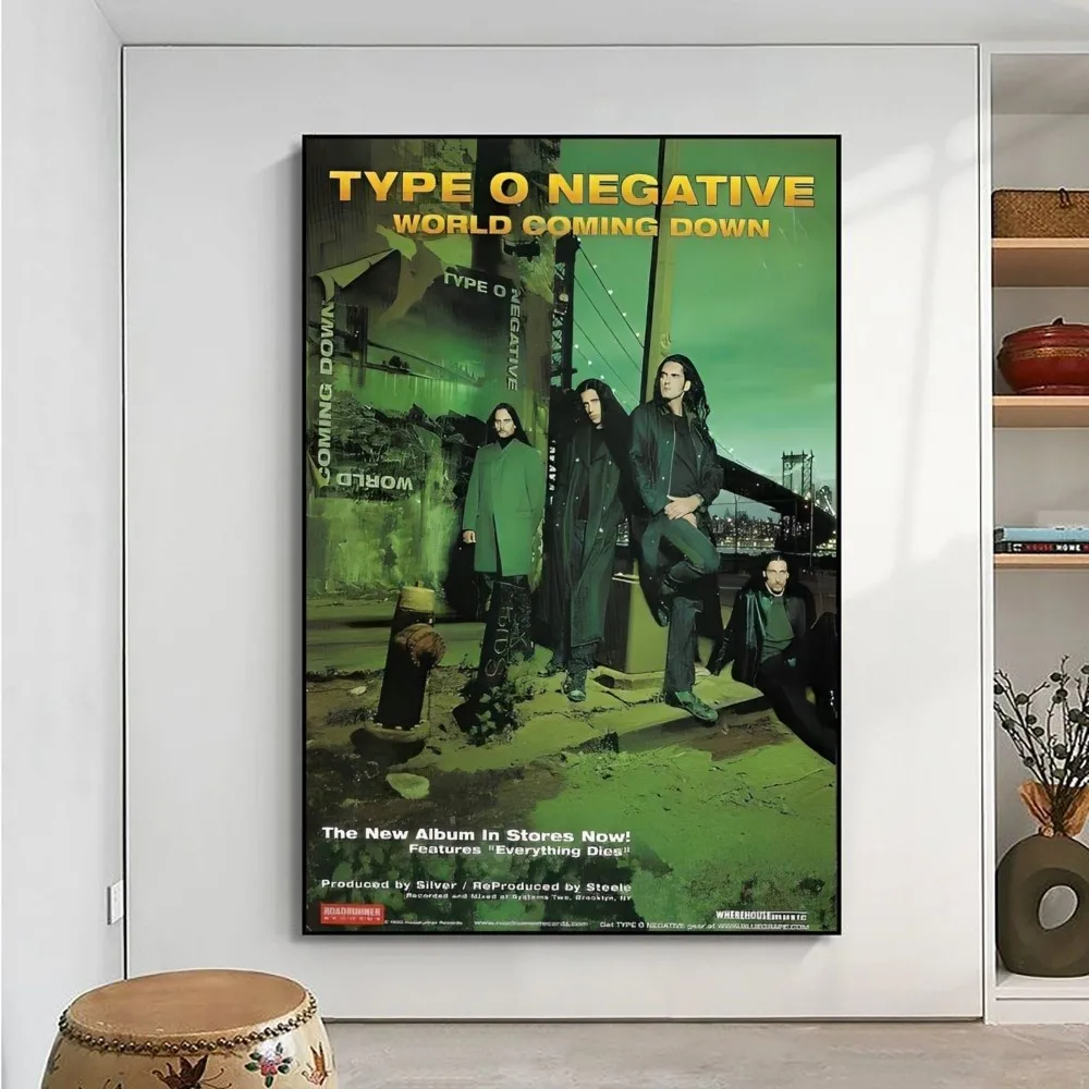 type o negative Poster Club Kraft Paper Prints Rules Poster Vintage Home Room Cafe Bar Art Wall Decor Aesthetic Painting