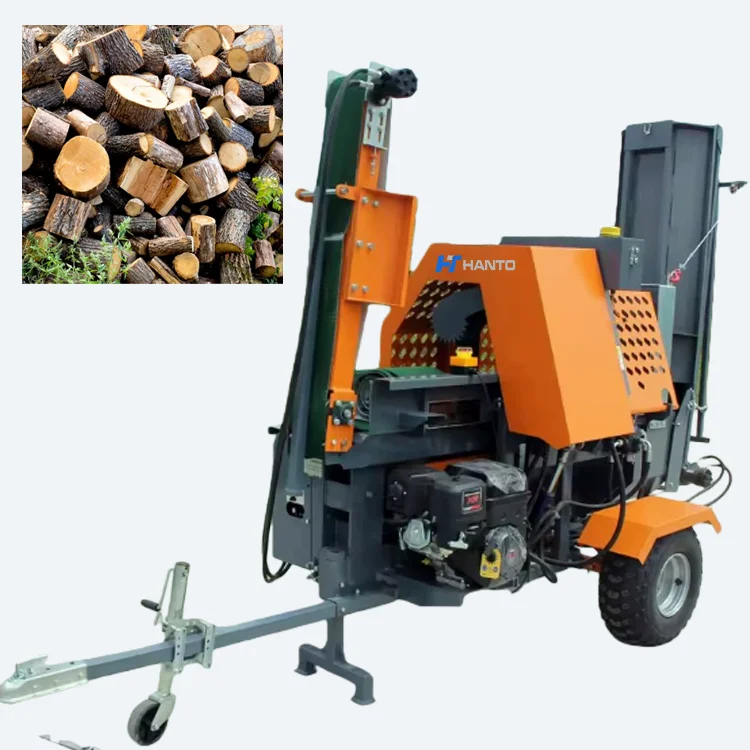 20T Diesel/Electric Wood Splitter | 2-in-1 Firewood Processor & Log Cutter, Heavy Duty