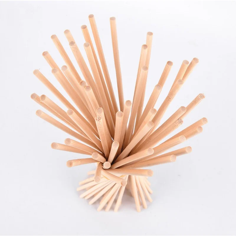 50/25pcs bastone di legno rotondo artigianato fai da te e modello per bambini che fa materiali tassello modello di costruzione bastoncini