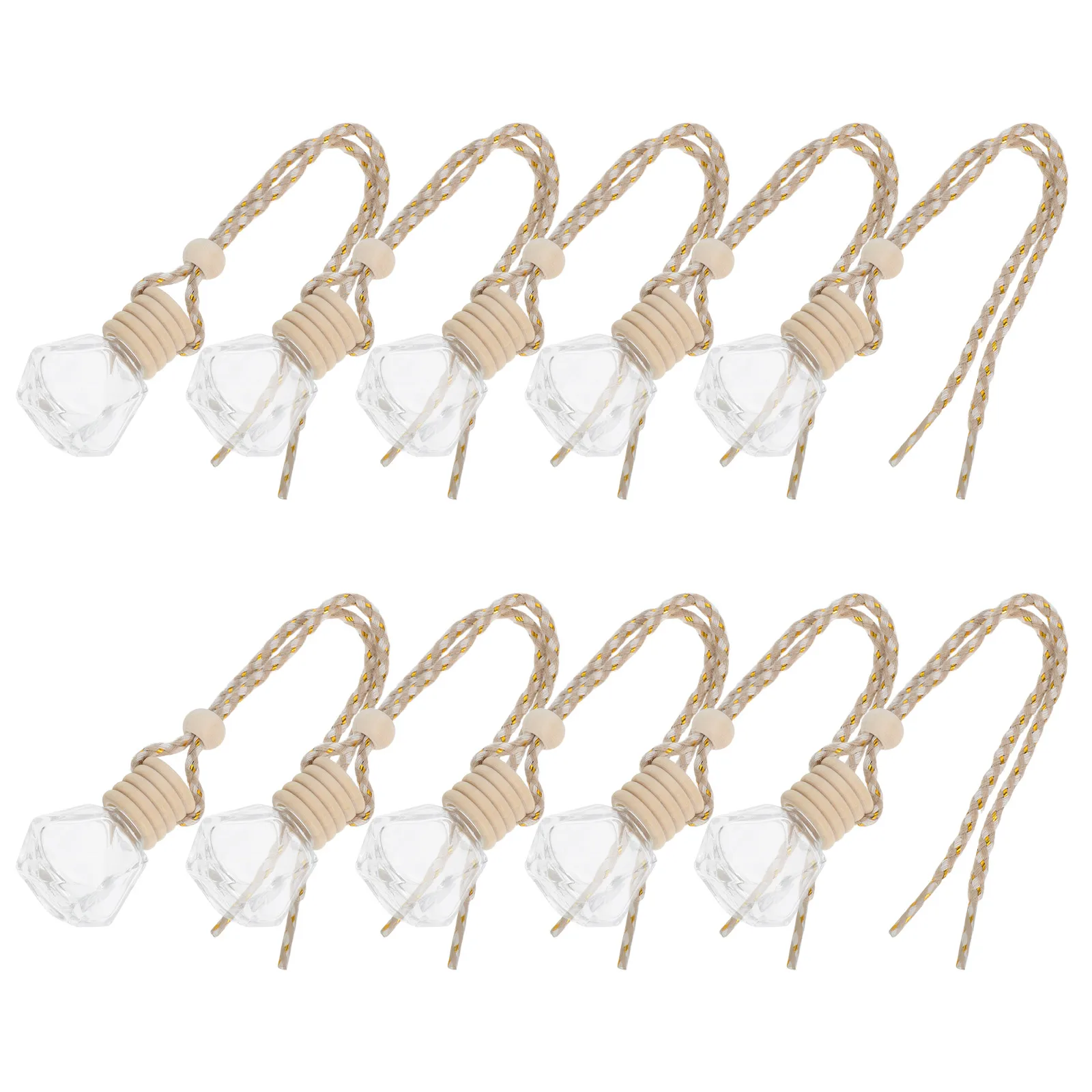

10 Pcs Car Perfume Bottle Hanging Aromatherapy Machine Interior Pendant Cork Empty Toddler Air Freshener