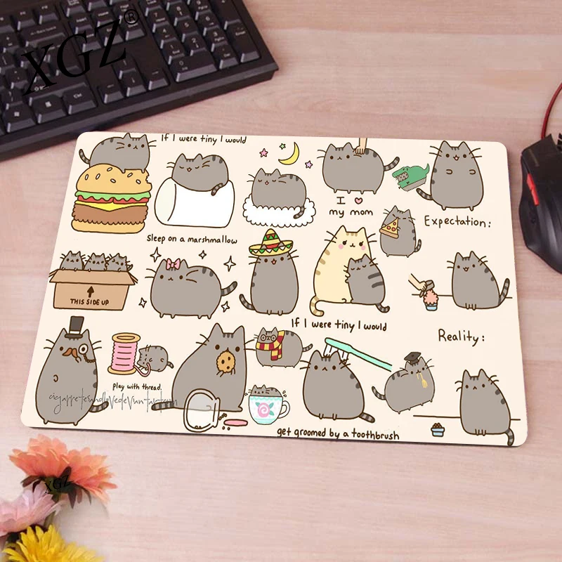 

Anime Mouse Pad Pc Accessories Mouse Carpet Notebook Laptop cat Desktop Computer Keyboard Mouse Set Desk Protector Rubber Mat