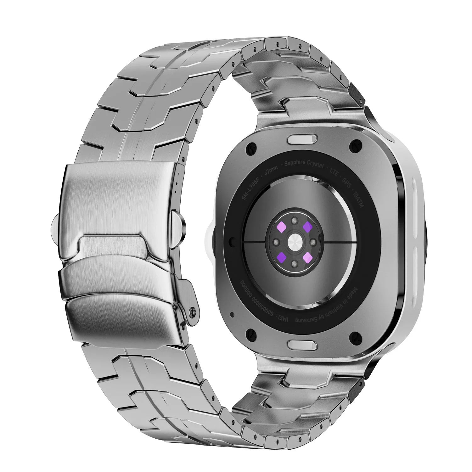No Gap Loop Strap for Samsung Watch Ultra 2025 Titanium Alloy Bracelet for GALAXY WATCH Ultra 47MM ultra Curved End Metal Band