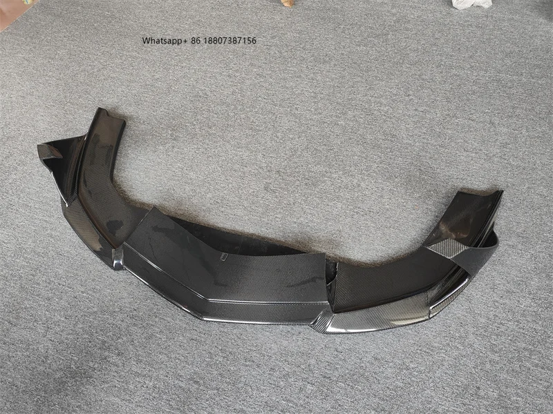 

ForLamborghini Aventador LP700 Front Lip Upgraded V-style Carbon Fiber Front Bumper Lower Lip Body Kit