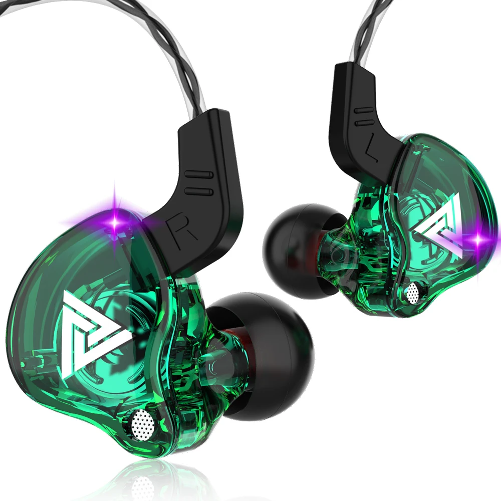Originele QKZ AK6 oortelefoon 6 dynamische drivereenheid hoofdtelefoon met microfoon stereo sport HIFI subwoofer headset monitor oordopjes