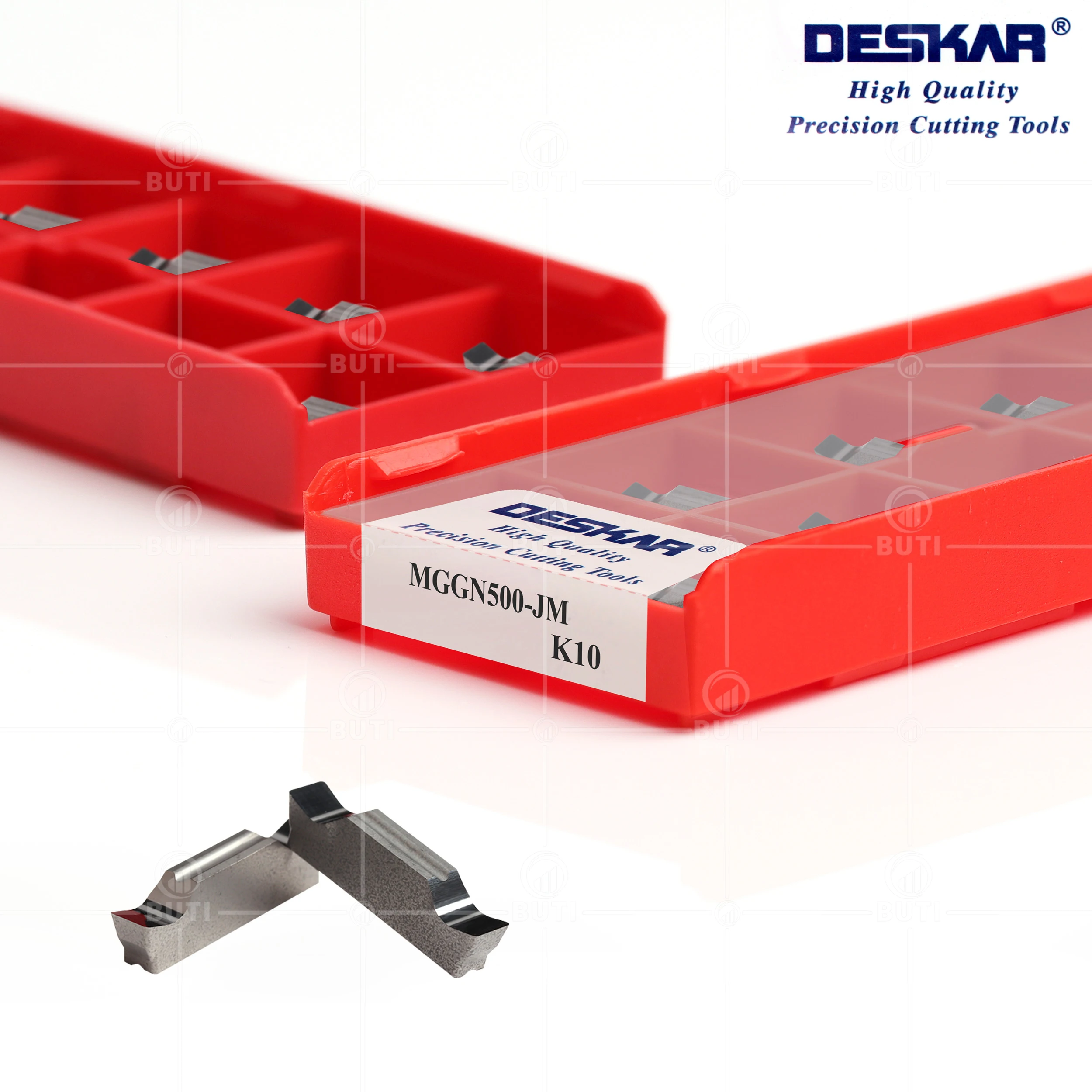 Imagem -02 - Deskar 100 Original Mggn150 200 250 300 400 500 jm K10 Grooving Inserções Ferramentas de Gerencio Torno Cnc Sulco Corte para Alumínio