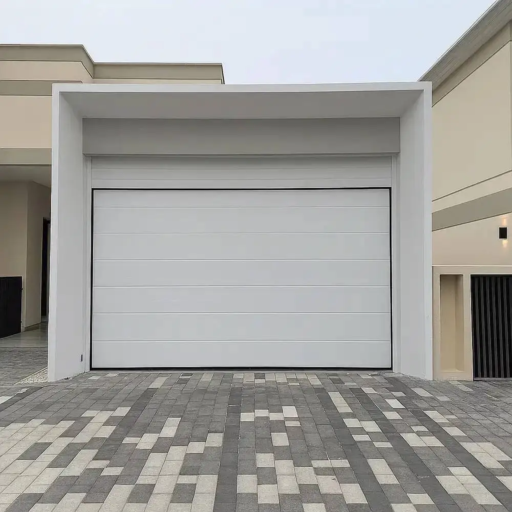 Villa Commercial Use High Strength Aluminum Alloy Garage Door Hurricane Impact Resistant Heavy Duty Electric Garage Doors