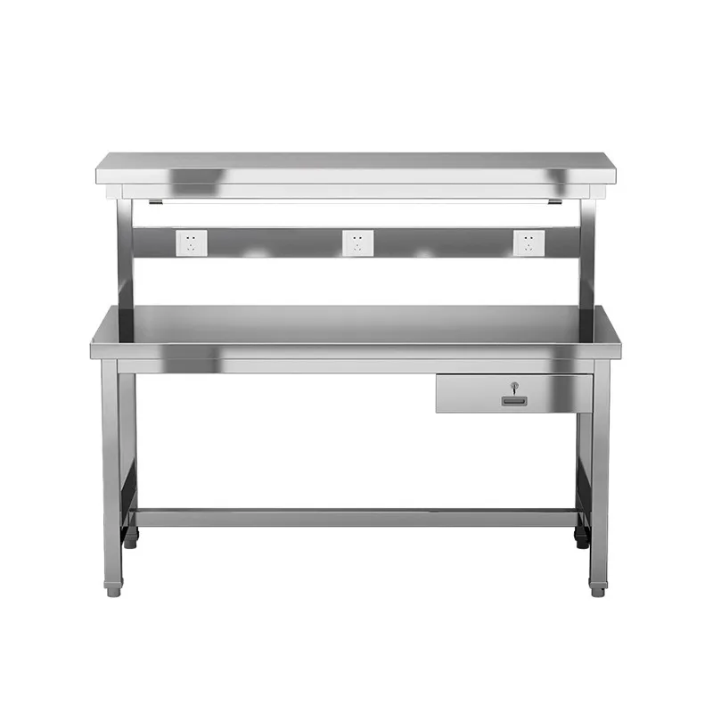 

304 stainless steel workbench, factory workshop, thickened, dust-free and pressure-resistant