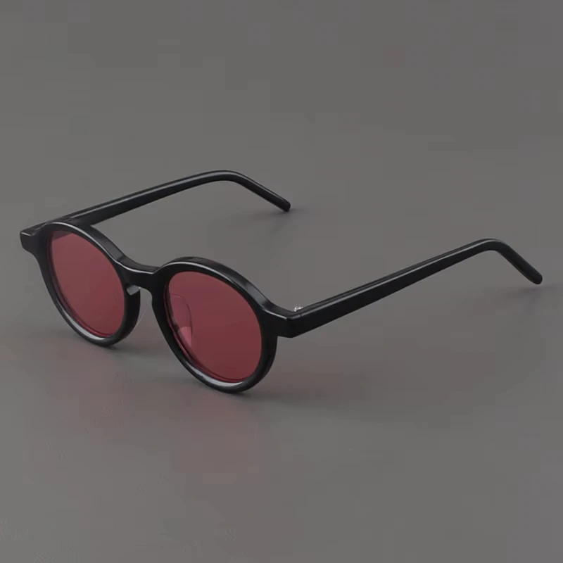 Sunglasses for Men High-quality Acetate Round Classic Fashion Small Face Polarized Black for Women Protection UV400 Sun Glasses