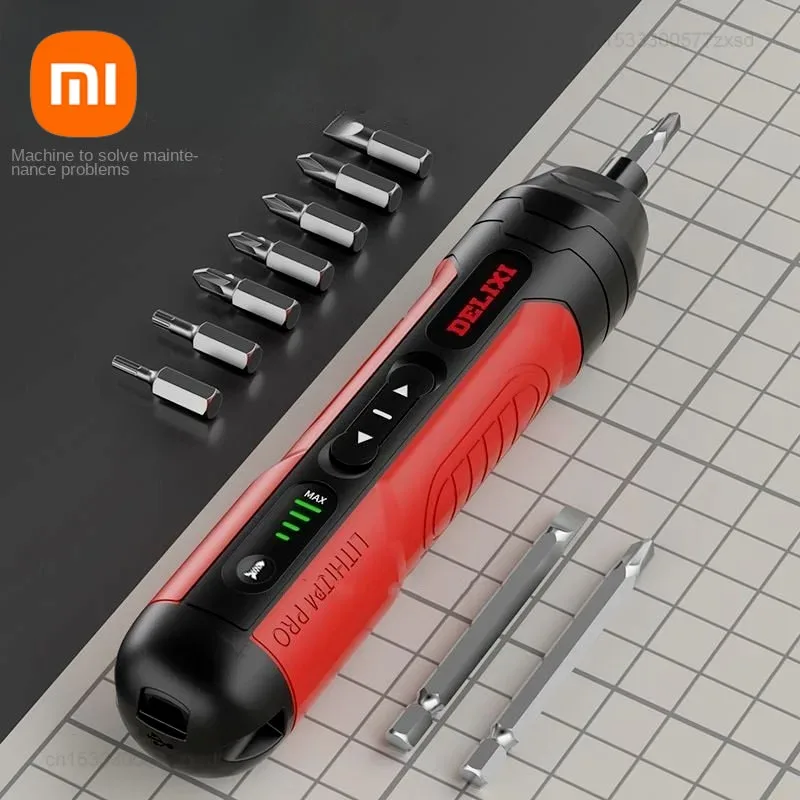 

Xiaomi DELIXI Cordless Electric Screwdriver Set 3.6V Rechargeable Lithium Battery Screwdrivers Repair Precision Set Power Tools